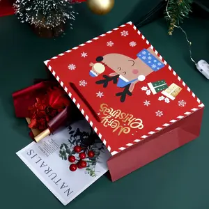 In Stock 3 Sizes Paper Bags Small Shopping Gift Bag Birthday Party Christmas Santa Elk Snowman Happy New Year Student Tote Bag