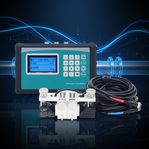 Portable OEM Plastic Type Non Contact Clamp-On Ultrasonic <b>Flow</b> <b>Meter</b> for <b>Water</b> Oil with RS485 No Pipe Cutting - Product Image 1
