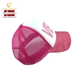 Gorra de Béisbol de 5 Paneles <span class=keywords><strong>con</strong></span> Borde Brillante Personalizado, Logotipo <span class=keywords><strong>con</strong></span> Impresión en Relieve, Gorra Deportiva de Dos Tonos para Chicas, Diseño de Lujo - Product Image 5
