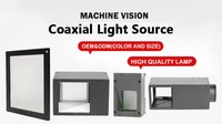 Lumière LED coaxiale d'angle IP65 6000K Lumière du jour Dimmable Multicolore (Blanc/Bleu/Vert/Rouge) Lecture de code QR Atelier métallique