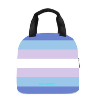 Sac à déjeuner arc-en-ciel asexuel pour femmes et hommes, sac fourre-tout réutilisable, sacs à déjeuner isothermes pour le travail, le pique-nique, l'école ou les voyages