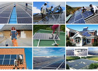 Panneaux solaires photovoltaïques monocristallins Sunket en stock dans l'entrepôt européen, 200w 210w 18v 36v