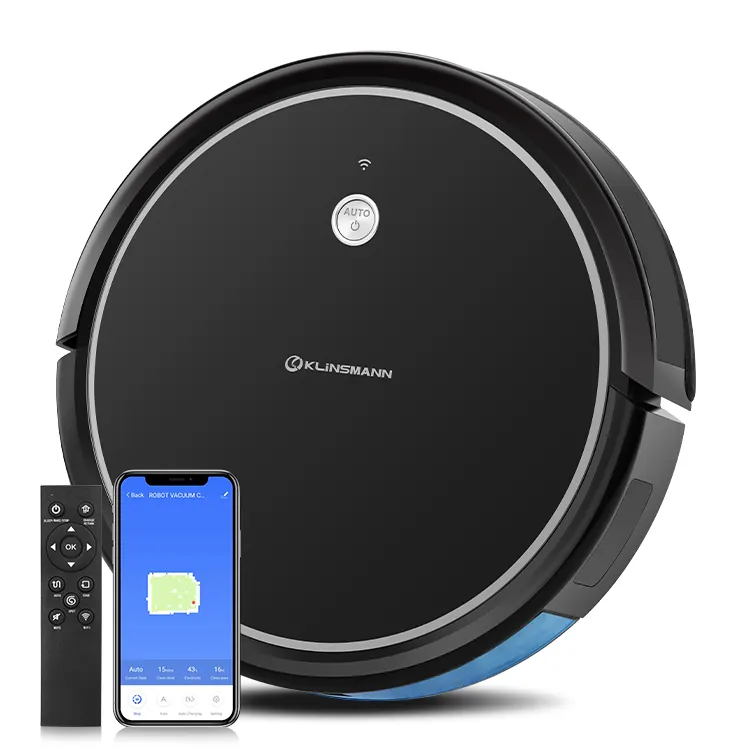 2023 Best Price Klinsmann Wifi Supported High Wet And Dry Robot Smart Vacuum Cleaner Robot