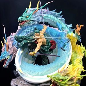 Figura de Acción de 23 cm, Estilo Nuevo, GK de Gran Tamaño, Doble Retrato, Black Pearl Roronoa Zoro, Tres Dragones, Figura de Anime de Zoro - Product Image 2