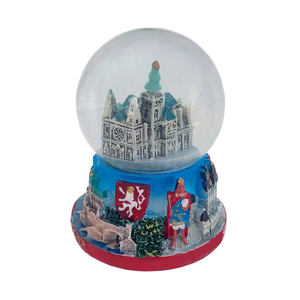 Personalizado ciudad país resina artesanía imán checo Praga Castillo Snowdome Chipre Snowglobe regalo <span class=keywords><strong>Nicosia</strong></span> Larnaca Limassol recuerdo - Product Image 2