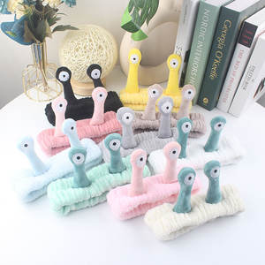 Jiamu Hot Selling Korean Style Cute Cartoon <strong>Snail</strong> Plush <strong>Headband</strong> for Washing Face Sweet <strong>Makeup</strong> <strong>Headband</strong> for Women Girls - Product Image 1
