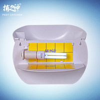 Lampe anti-moustiques adhésive solide Bu Zhishen GM620/621, deux couches de feuilles adhésives, 10 feuilles incluses, couverture rectangulaire de 100-150 cm²