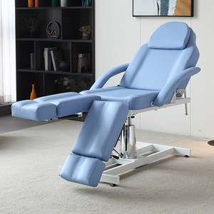Silla de belleza de elevación hidráulica de cuero sintético moderna patas divididas para muebles de salón tatuaje Facial clínica cosmética hidráulica - Product Image 5