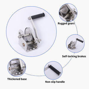 1200 2800 26000Lbs פלדה נייד כבד חוט חבל יד יד <span class=keywords><strong>winch</strong></span> עבור קרוון atv סירה - Product Image 2