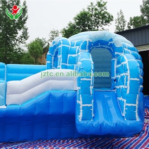 Nouveauté Parc aquatique gonflable Grand toboggan aquatique Château gonflable <span class=keywords><strong>avec</strong></span> <span class=keywords><strong>piscine</strong></span> Thème glace et neige Parc aquatique - Product Image 5