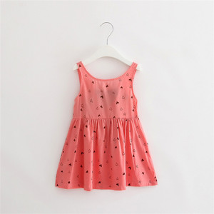 Robe d'été sans manches en coton pour filles, robe de princesse pour enfants - Product Image 2