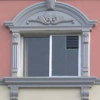 Coffrage durable en ciment pour encadrements de fenêtres, ornement de façade de maison et villa, moules de décoration murale extérieure