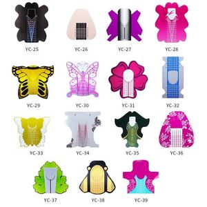 500 pièces/rouleau de papier de forme de pointe de Gel d'ongle PVC autocollant acrylique Gel UV Extension d'ongle rouleau de papier de forme d'ongle - Product Image 2