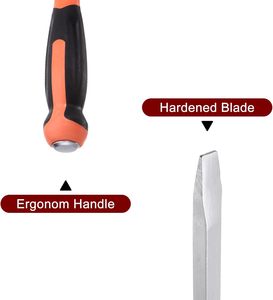 Wholesale Extra-Large Flathead Screwdriver Enlarged Lengthened Flat-Head Long Thickened <b>Rod</b> Pry Bar <b>Plastic</b> Handle Screwdriver - Product Image 2