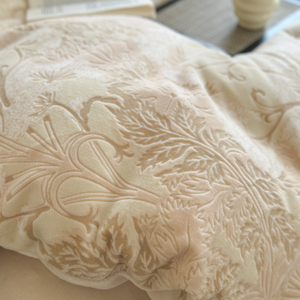Motif végétal moderne OEM 100% coton <span class=keywords><strong>linge</strong></span> de lit drap plat taie d'oreiller reine taille couvre-lit housse de couette couleur personnalisée - Product Image 2
