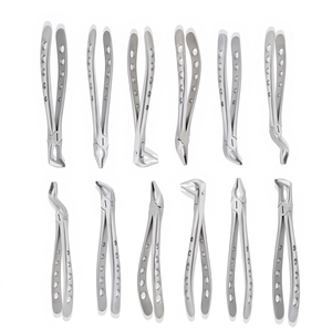 Juego de 10 Pinzas de Extracción Dental con Certificación CE Clase II, Acero Inoxidable Alemán, Kit Profesional para Extracción de Dientes, Agarre Ergonómico - Product Image 1
