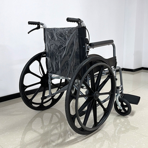 Fauteuil roulant manuel pliable léger pour personnes handicapées, prix d'usine, vente directe - Product Image 4