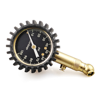 Factory Directly Sell 100 Psi Dual Tire Gauge Air Pressure Measuring Instrument Tire Pressure Gauge