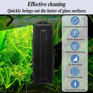 Nettoyeur magnétique pour <span class=keywords><strong>aquarium</strong></span> en plastique, anti-rayures, pour <span class=keywords><strong>algues</strong></span>, aimant de nettoyage de vitres, accessoires de nettoyage de bassin à poissons, efficace - Product Image 3