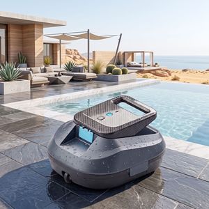 <span class=keywords><strong>Robot</strong></span> nettoyeur de <span class=keywords><strong>piscine</strong></span> sans fil à navigation gyroscopique, algorithme d'évitement d'obstacles de 6 mm, nettoyage de 120 m² - Product Image 1