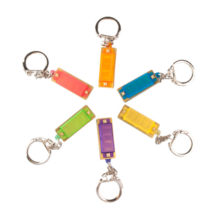 Mini armónica de 4 agujeros con 8 tonos de armónica, collar y cadena para llaves, para la boca, regalo - Product Image 1