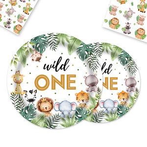 <span class=keywords><strong>Set</strong></span> di stoviglie per feste a tema animale nuovo <span class=keywords><strong>set</strong></span> di articoli per feste monouso per feste <span class=keywords><strong>Set</strong></span> di tovaglioli per piatti di carta <span class=keywords><strong>1</strong></span> ° partito - Product Image 4