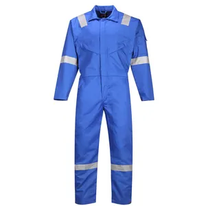 Hi Vis work clothing Safety Reflective 100%Cotton Coverall Safty Working Uniform FR Coverall