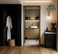 Rumah Kayu Prefab Modular Instalasi Cepat Populer, Tahan Air, Bertenaga Surya, Modern untuk Apartemen, Gedung Kantor, dan Penggunaan Winery