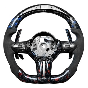 Volante LED de Fibra de Carbono Forjado OEM para <span class=keywords><strong>BMW</strong></span> M5 M4 F07 F10 F15 F20 F22 F30 F87 E90 E93 335i 428i - Product Image 1
