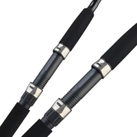 2.1m 2.4m 40-80g Bass Ensemble Complet En Fiber De Verre Canne À Pêche Moulinet Combo Spinning Set pour Lac Rivière Pêche pour Crevettes Carpe Brochet