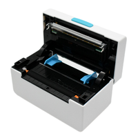 Imprimante d'étiquettes de bureau sans fil 110 mm, imprimante thermique pour étiquettes d'expédition, prend en charge le papier plié et la fabrication d'autocollants en rouleau