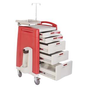 आपात स्थिति के लिए स्टेनलेस स्टील चिकित्सा उपकरण ट्रॉली विभिन्न प्रकार-अस्पताल ट्रॉली - Product Image 5