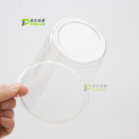 Gobelets à emporter durables en PET transparent avec couvercles - Imprimés UV pour boissons chaudes et froides