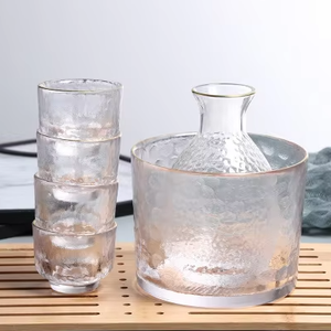 Ensemble de verrerie durable de haute qualité, carafe à <span class=keywords><strong>vin</strong></span> avec seau à glace, design moderne et artistique, idéal pour les fêtes - Product Image 1