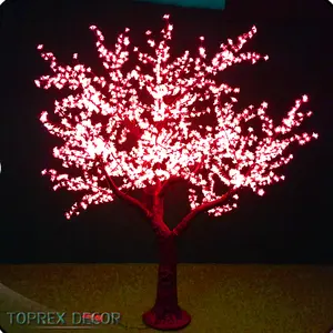 Rgbw New Product Outdoor Ip65 Led Decorative Lighting Large Outdoor Pink Led Artificial Cherry Blossom Led Tree Illuminated