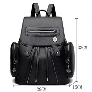Échantillon gratuit : Sacs à dos en polyester de haute qualité, multi-poches, pour femmes, sac de voyage, grande capacité, sac d'école, tendance - Product Image 1