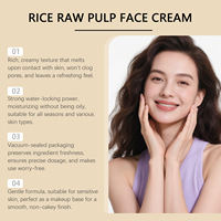 Crème Visage Hydratante et Nourrissante au Riz - Retouche Portable pour Voyage et Affaires