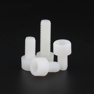 Vis à tête hexagonale en nylon plastique PA66 de haute qualité DIN912 en blanc et noir pour l'électronique et l'automobile avec finition brute - Product Image 3