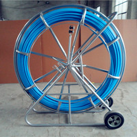 6mm 100m longueur fibre de verre bobine fil câble tige de course conduit rodder fil extracteur