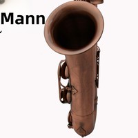 Ehrman Earl Mann Professional Brass Drop Antique Copper Tenor Saxophone with High-grade Bags