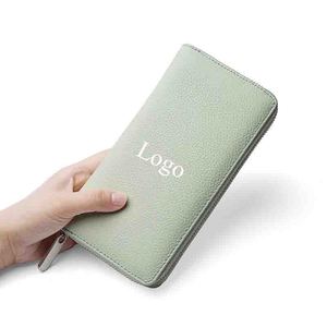 2025 Style japonais grande capacité porte-carte <span class=keywords><strong>portefeuille</strong></span> en <span class=keywords><strong>cuir</strong></span> véritable femmes Long <span class=keywords><strong>portefeuille</strong></span> - Product Image 1