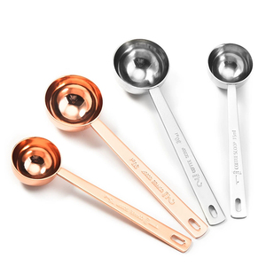 ช้อนตวงกาแฟพรีเมียม <span class=keywords><strong>1</strong></span> ช้อนโต๊ะ และ 2 ช้อนโต๊ะ 304 สแตนเลส สำหรับชงชาเขียวมัทฉะ นมผง น้ำหอม พร้อมด้ามจับยาว - Product Image 1
