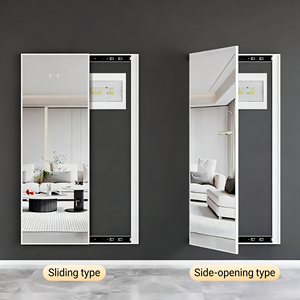 <span class=keywords><strong>Miroir</strong></span> pleine longueur avec cache-boîtier électrique - <span class=keywords><strong>Miroir</strong></span> mural dissimulé coulissant et à charnières - Product Image 1