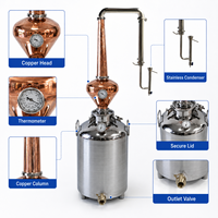 Alambic à whisky en cuivre certifié CE 100/200/300/400L, moteur électrique, pour distillation d'alcool à domicile
