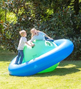 Columpio Inflable de 8 Pies, Juego Divertido al Aire Libre para Niños, Columpio con 6 Asas para Jugar y Girar, Juguete para el Patio Trasero de los Niños - Product Image 4
