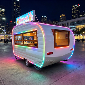 Remorque certifiée CE, homologuée DOT, entièrement équipée pour graphismes personnalisés, cuisine mobile de rue pour hamburgers, pizzas et restauration rapide - Product Image 4