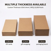 A4 Kraft Paper Craft Board Packaging Paper Natural Brown Dark Brown Kraft Yellow White Kraft