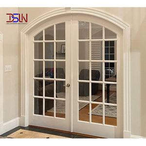 Portes battantes françaises haut de gamme insonorisées en verre trempé pour l'intérieur de la maison, conception écoénergétique, taille personnalisée, livraison sur mesure - Product Image 1