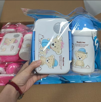 Boîte à lunch et gourde en plastique pour enfants, sans BPA, de qualité alimentaire, très vendues pour les écoliers
