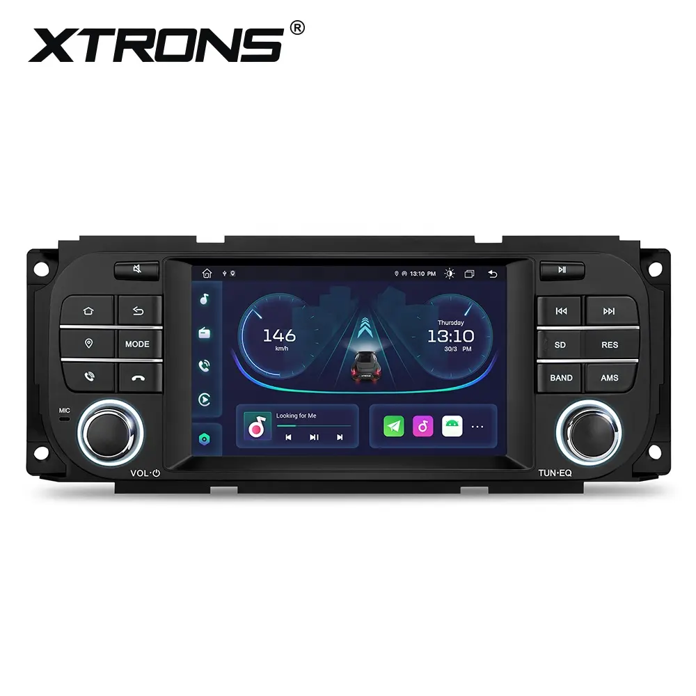 XTRONS 5 "touch screen 1 din Android car Stereo per Jeep Grand Cherokee Liberty Wrangler Built-in Carplay DSP AutoRadio